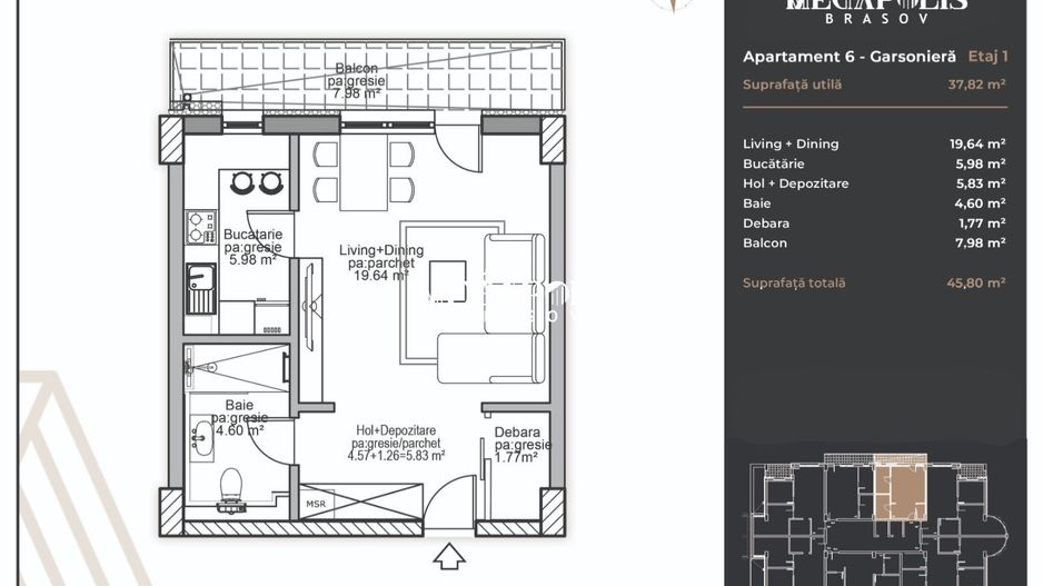 Garsonierǎ Coresi | Plata Tranșe | Credit - Poză 4