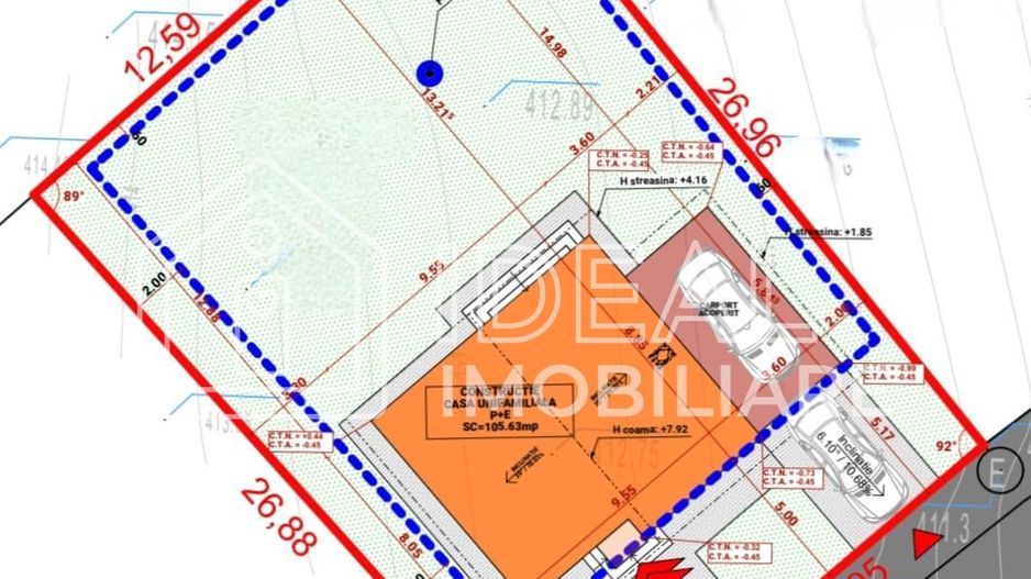 Casa Individuala cu 5 camere si 500 mp de curte, in Selimbar - Schiță 12