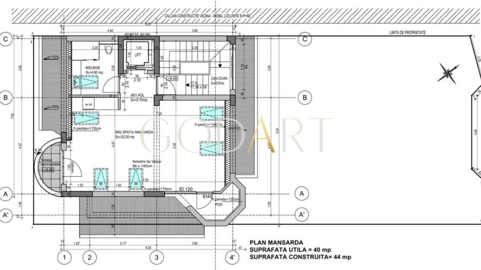 Arhitectură nouă în zonă istorică – vilă 2025 | Kiseleff - Schiță 33