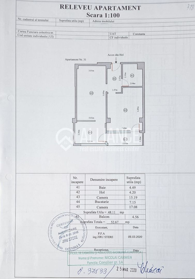 Tomis Nord (COD 05) - Campus | Apartament 2 Camere Decomandate|Premium - Schiță 3