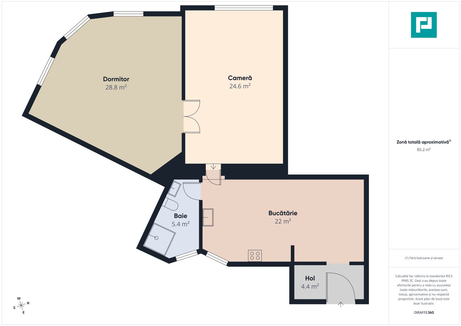 Apartament 2 camere | 85 mp | Zona Fabric (FEAA) - Poză 10