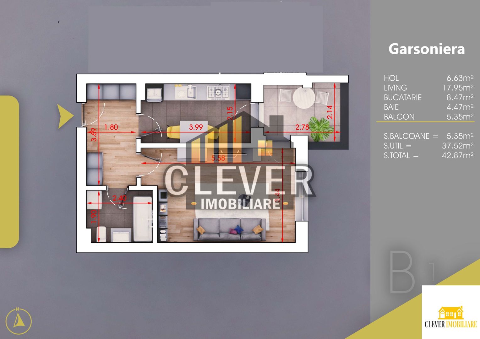 Garsoniera moderna de inchiriat, Parcare – Pallady / Drumul Gura Calitei - Schiță 10