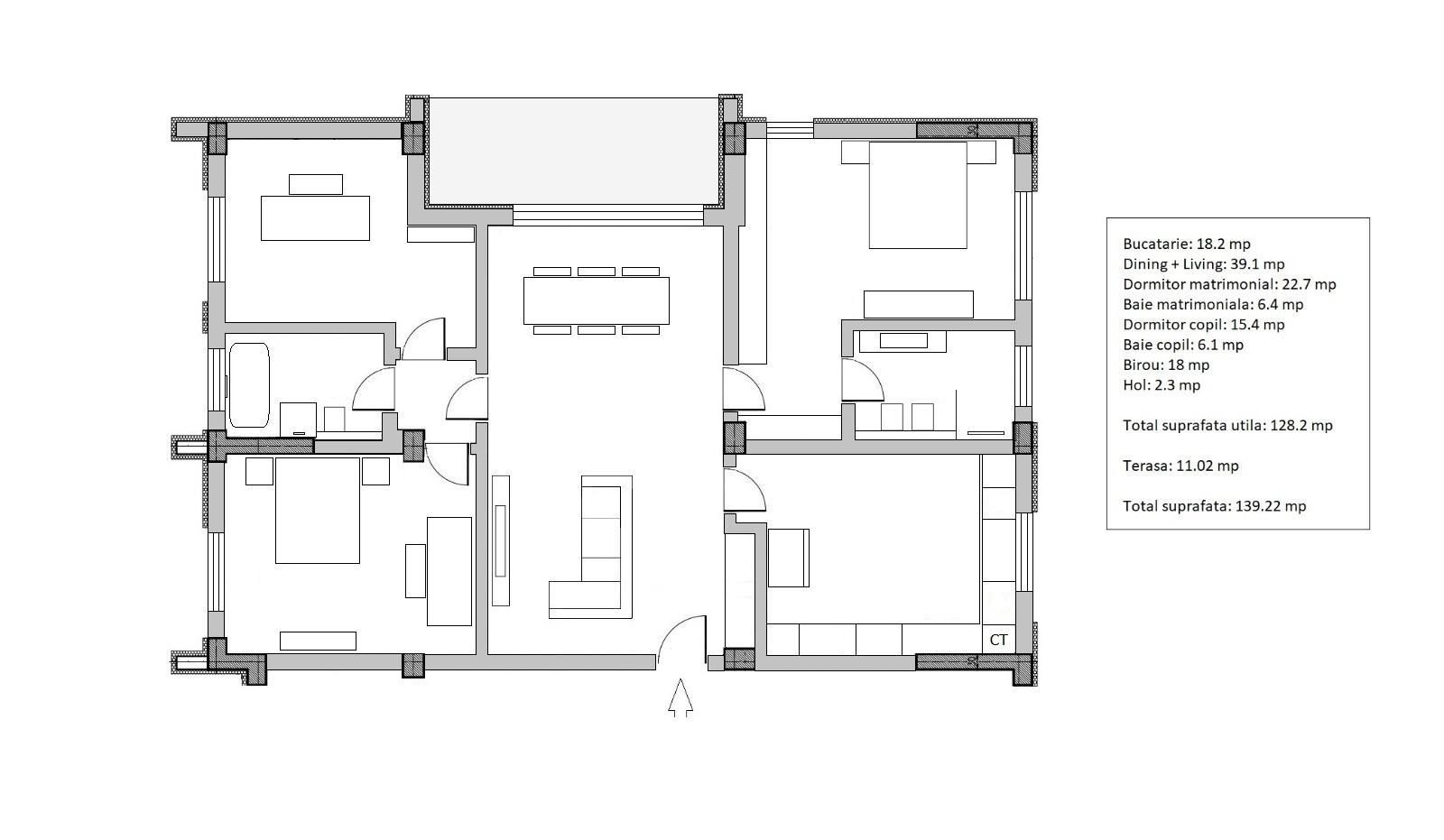 Apartament 4 camere Siseti - Poză 15