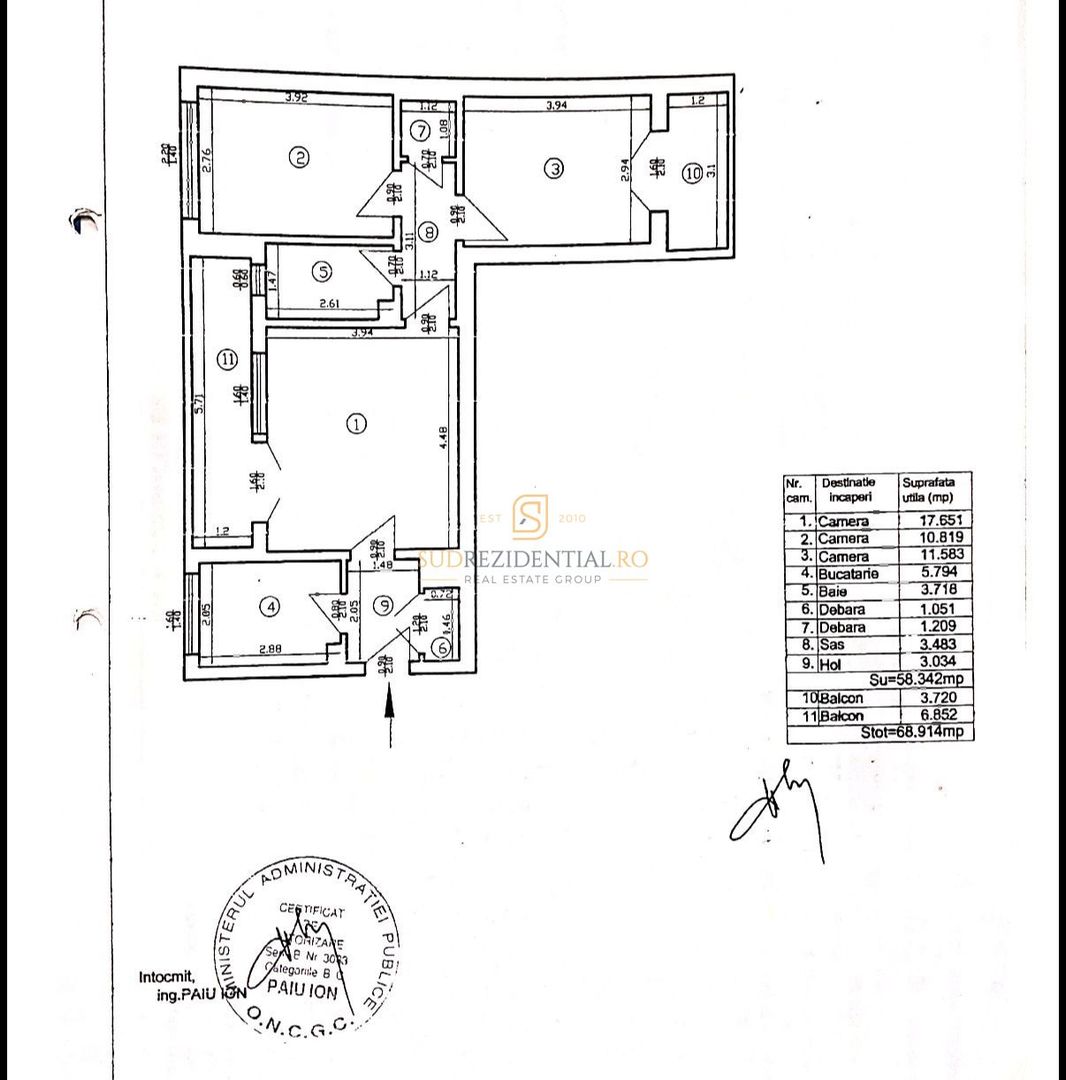 Apartament 3 camere semidecomandat, 2 balcoane, Bld Alexandru Obregia - Poză 14