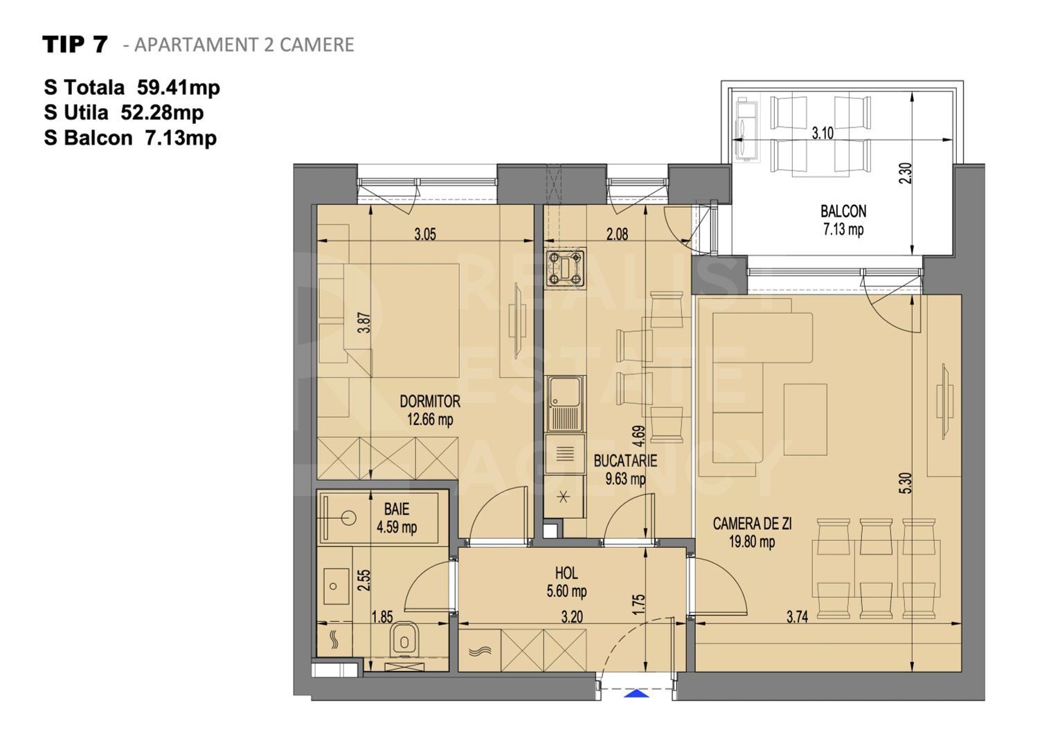 Vânzare, apartament, 2 camere, Nusco City Park, București - Poză 3