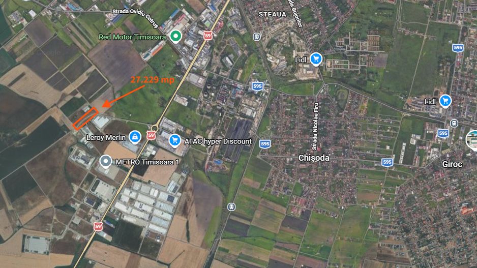 Teren parcelat 27.299mp Timisoara / Zona Sagului - Poză 4