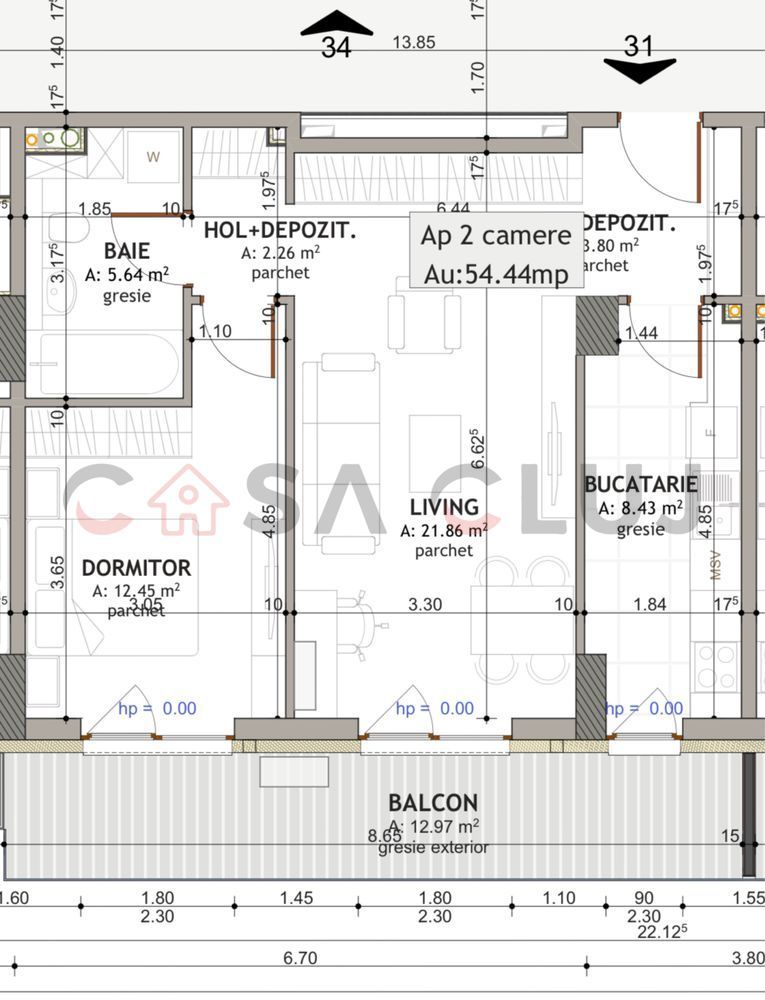 2 camere, nou, la cheie, complex rezidențial premium - Poză 9