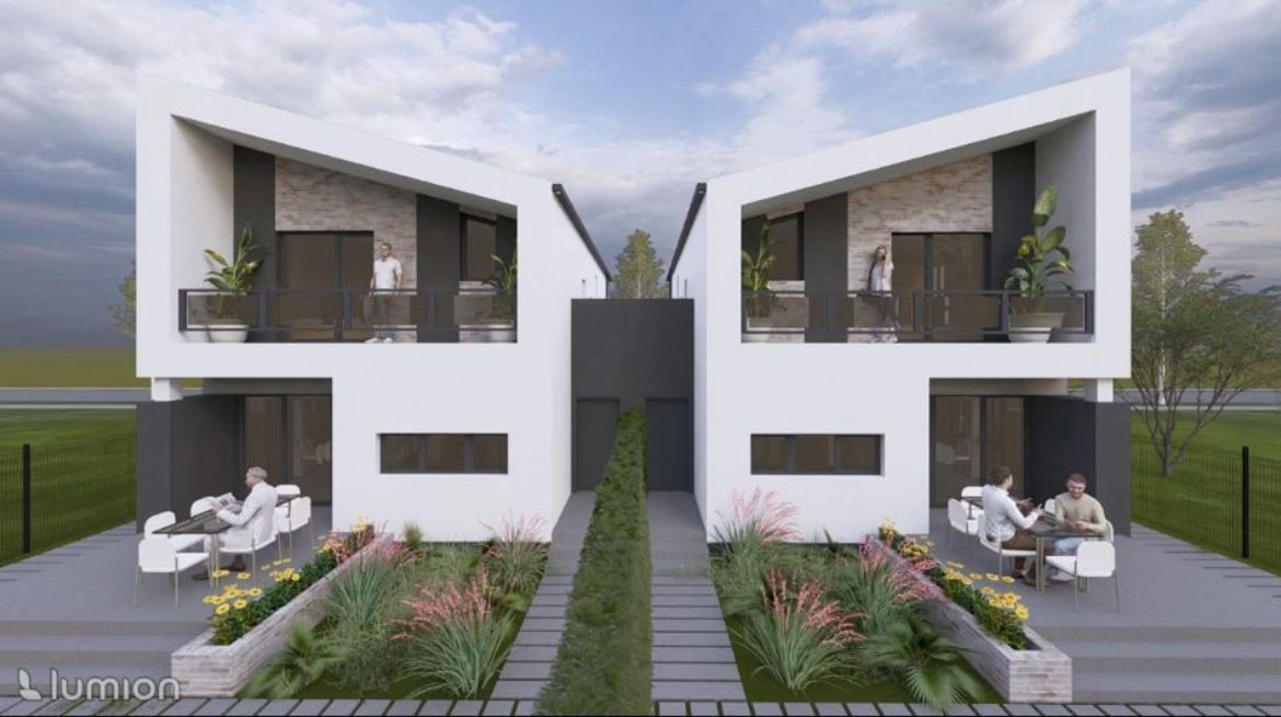 Duplex 4-camere-3 bai- despartit prin camere tehnica-165000€ Ghiroda - Poză 1