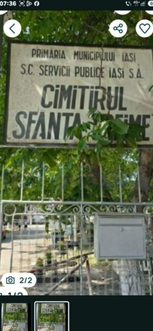 Loc de veci în Cimitirul Sfânta Treime – Păcurari, Iași - Poză 2