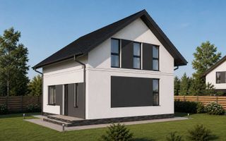 Casă de vânzare în Vișan, 4 camere, în construcție, 120 m² utili, teren 354 m² - Poză 1