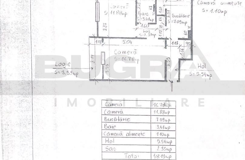 Apartament de 2 camere, decomandat, 48mp, zona Interservisan - Poză 8