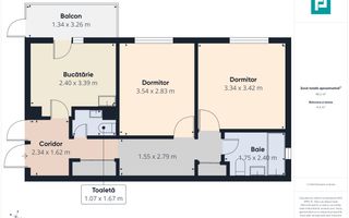 Apartament 3 camere ,68 mp, Str.Moldovei-Rogerius - Poză 10