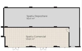 Spatiu Alimentatie Publica de vanzare, 218mp, Baza Sportiva Gheorgheni - Schiță 1