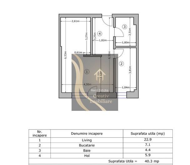 APARTAMENT TIP STUDIO 2 CAMERE MOBILIAT SI UTILAT CU GRADINA PROPRIE - Poză 15