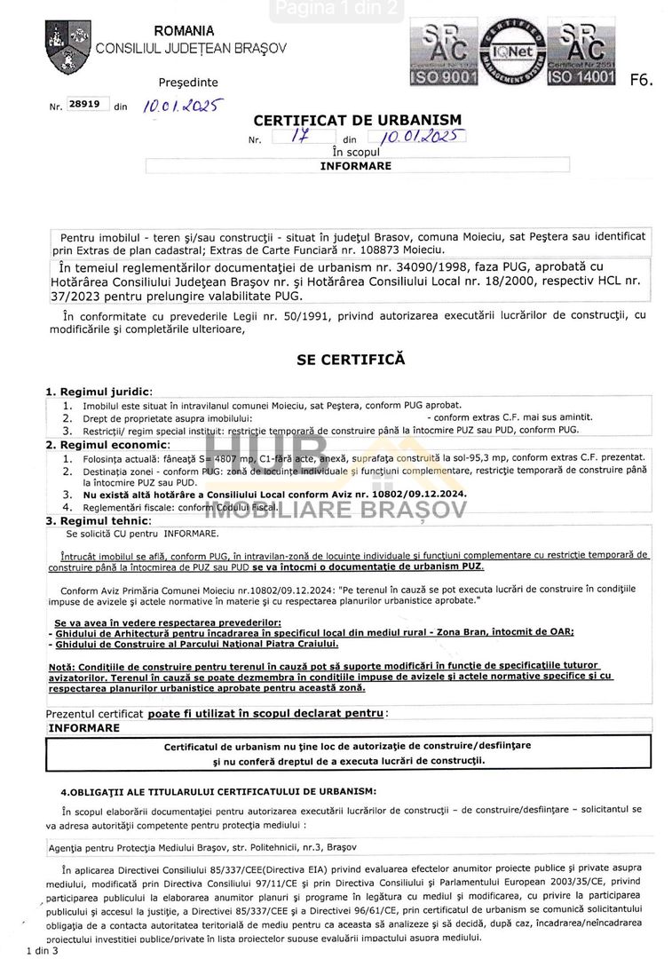 Teren Moieciu zona Pestera | Utilitati | 4.807 mp - Poză 9