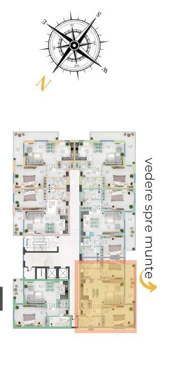 Vânzare, apartament, 3 camere, Carpathia, Brașov - Poză 11