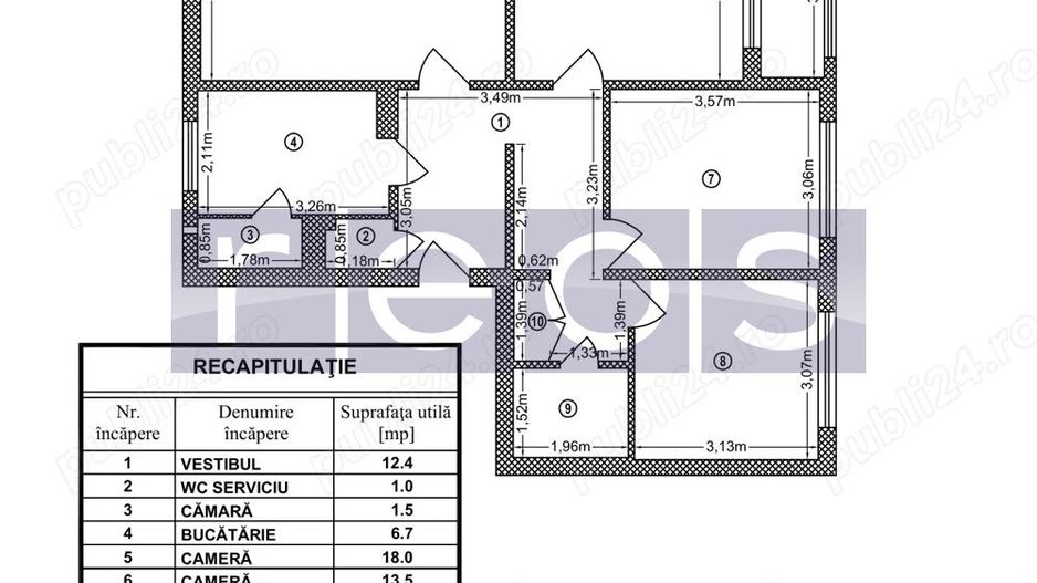 De vanzare apartament decomandat 4 camere zona Apsului - Militari - Poză 15
