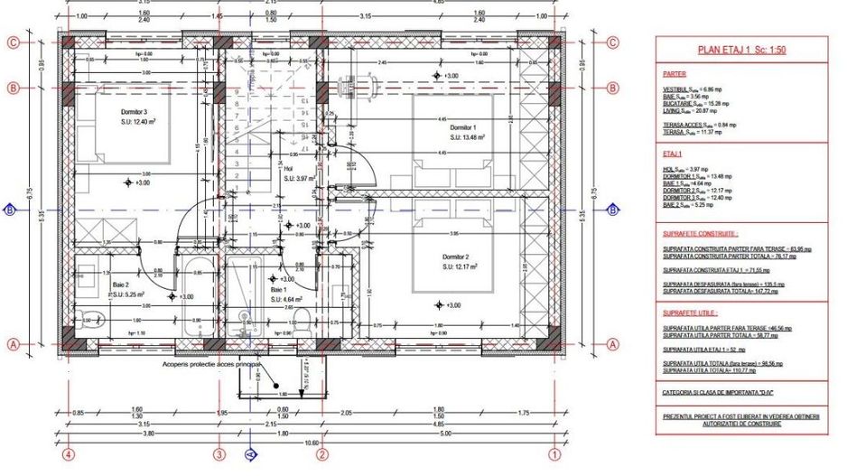 Casă de vânzare Otopeni- P+1 sau P+1+M, 2 locuri parcare, acces facil către DN1 - Schiță 13