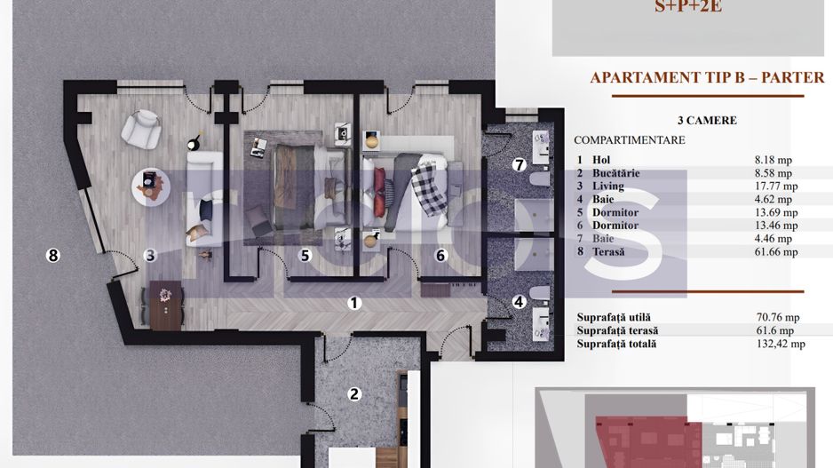 VANZARE APARTAMENTE PREMIUM | 2 & 3 CAMERE | BLOC BOUTIQUE | - Poză 6