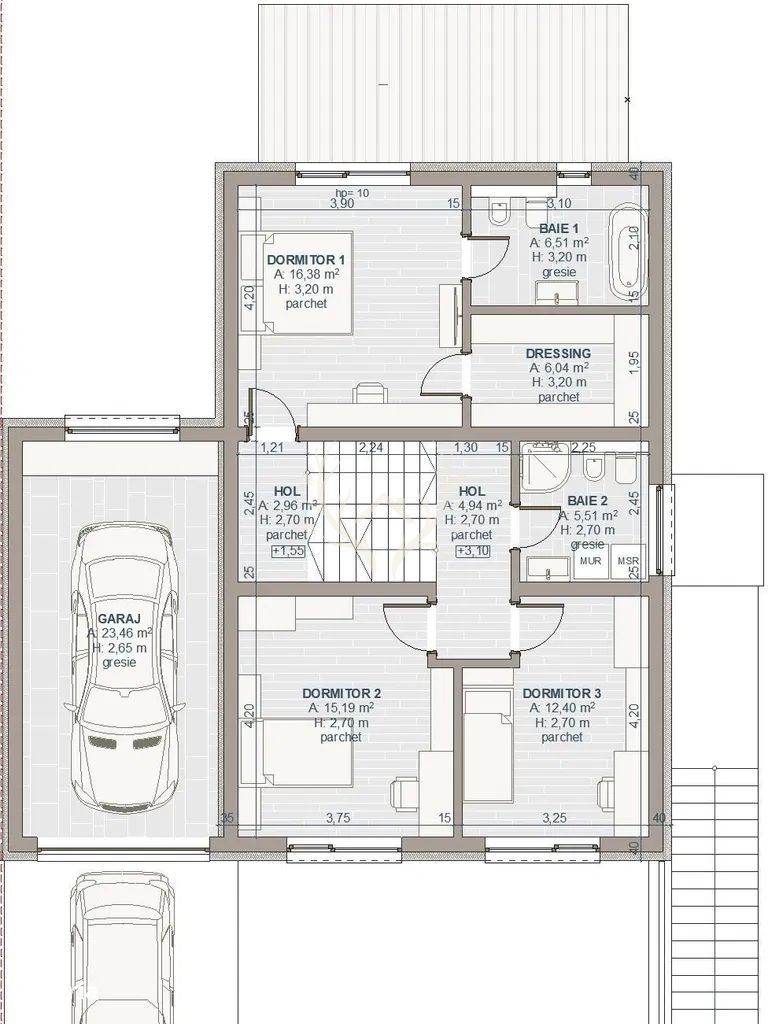 Casa individuala/cuplata prin ga, 221 mp utili, teren 523 mp - Poză 9