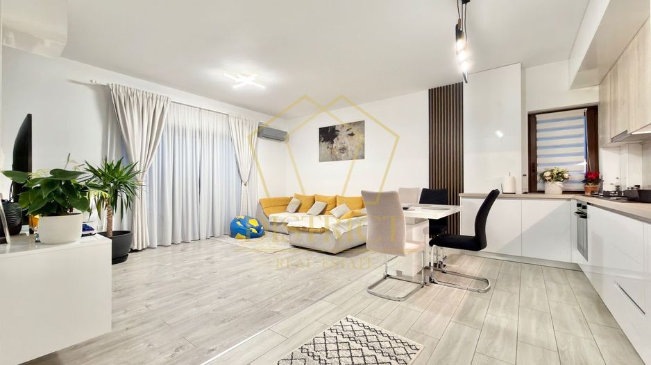 Apartament cu 3 camere mobilat si utlat, 70 mp utili, in Giroc la etajul 2. - Poză 5
