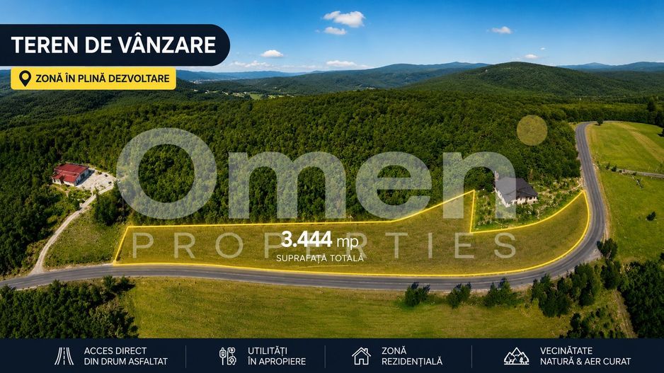 Teren Intravilan | 3444 mp | Tăuții Măgherăuș - Poză 1