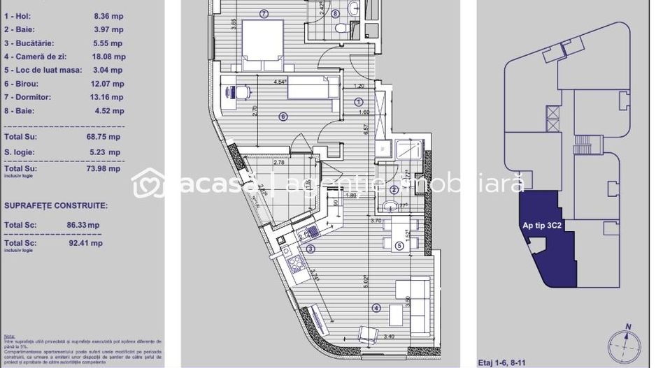 Apartament cu 3 camere și parcare subterană | XCity Timișoara - Poză 9