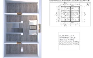 Duplex spatios 5 camere, 133 mp utili si parcare, Strada Astrelor - Poză 7