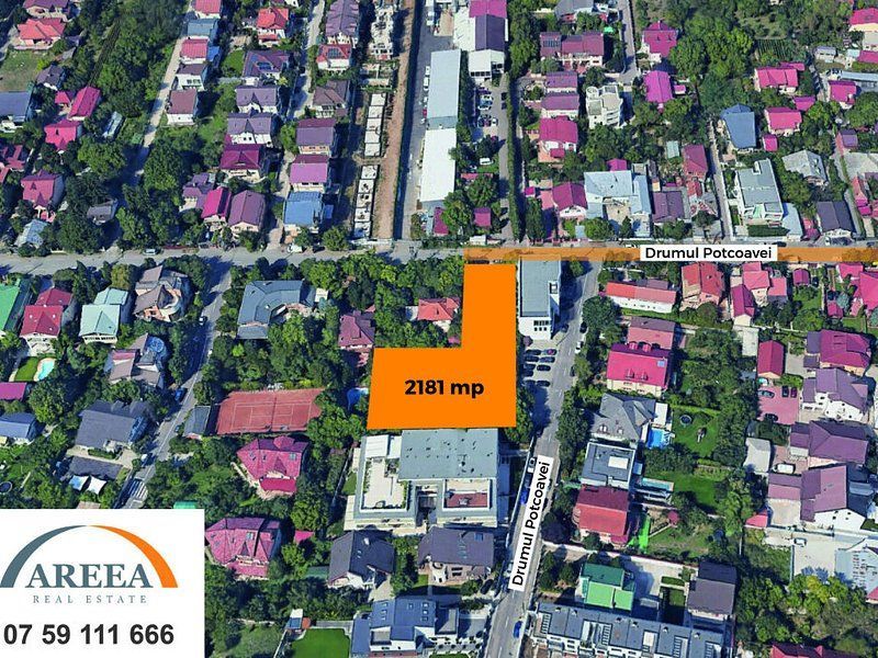 Teren 2181mp in Pipera-str Drumul Potcoavei colt cu Vlad Tepes - Poză 1