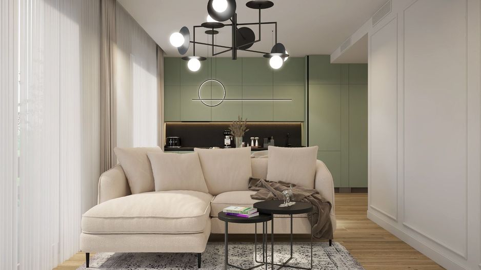 Apartament cu 2 camere mobilat la inchiriere in Amber Forest - Poză 1