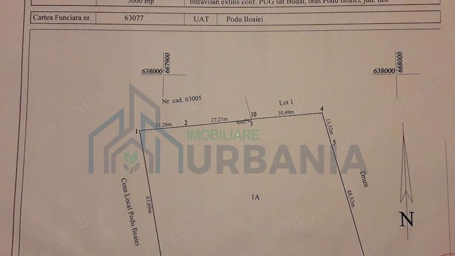 Teren intravilan 5.000 mp în Budăi, Podu Iloaiei – Oportunitate pentru dezvoltatori - Poză 6