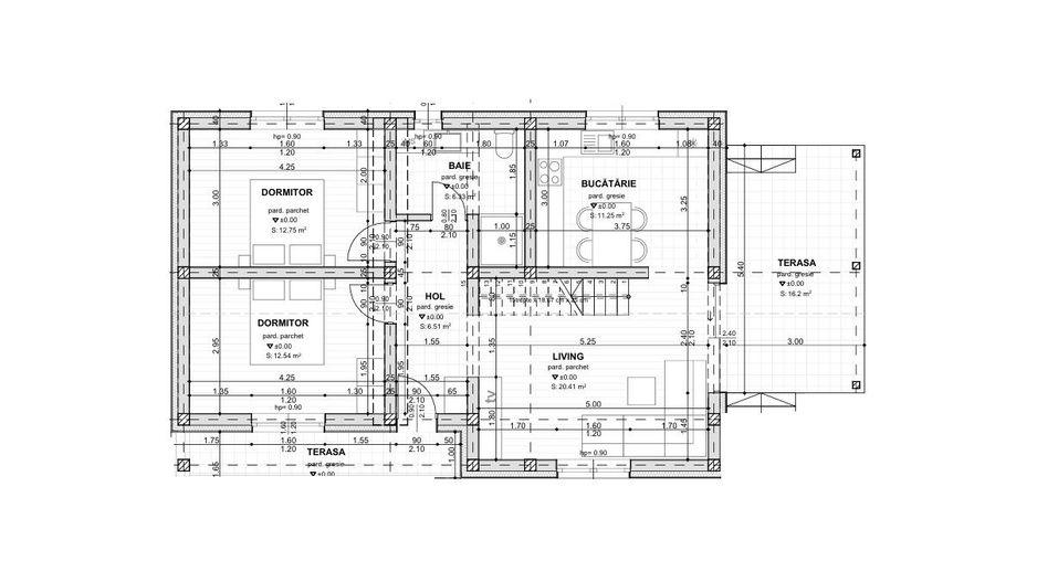 Casa plan parter 3 camere 70 mp/teren 400 mp Ciurbesti 149000 euro - Poză 11