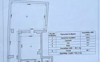 FERDINAND - Veris Residence | 2 camere + terasa 56mp bloc 2022 - Schiță 26