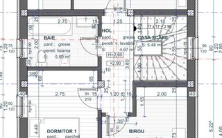 Casa Individuala cu 4 camere si gradina, in Cristian - Schiță 12