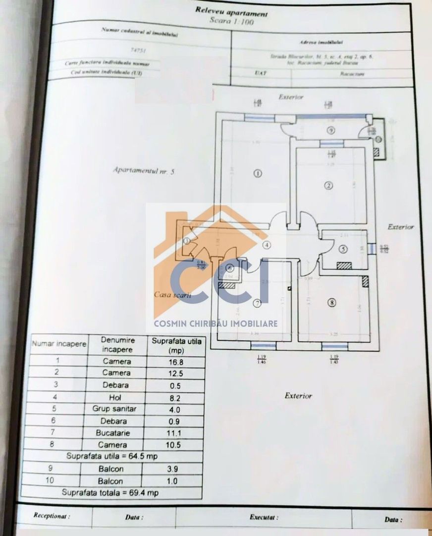 LOC. RACACIUNI,  APARTAMENT 3 CAMERE - Poză 25