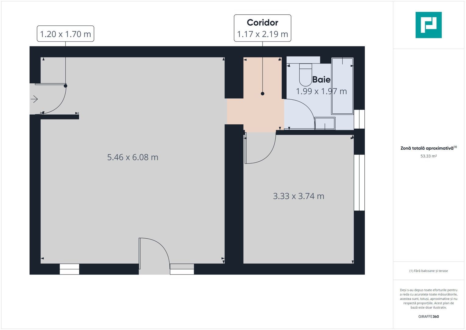 Penthouse două camere zona Ikea- OPORTUNITATE UNICĂ - Poză 9