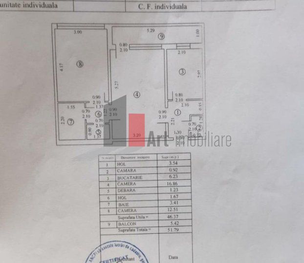 Ap. 52 mp, semidecomandat, et 7/10 Fizicienilor nr.7 - Poză 8