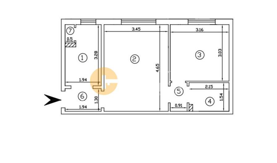 Zimbru/Dacia - 2 Camere - bloc dupa 1977 - Poză 6