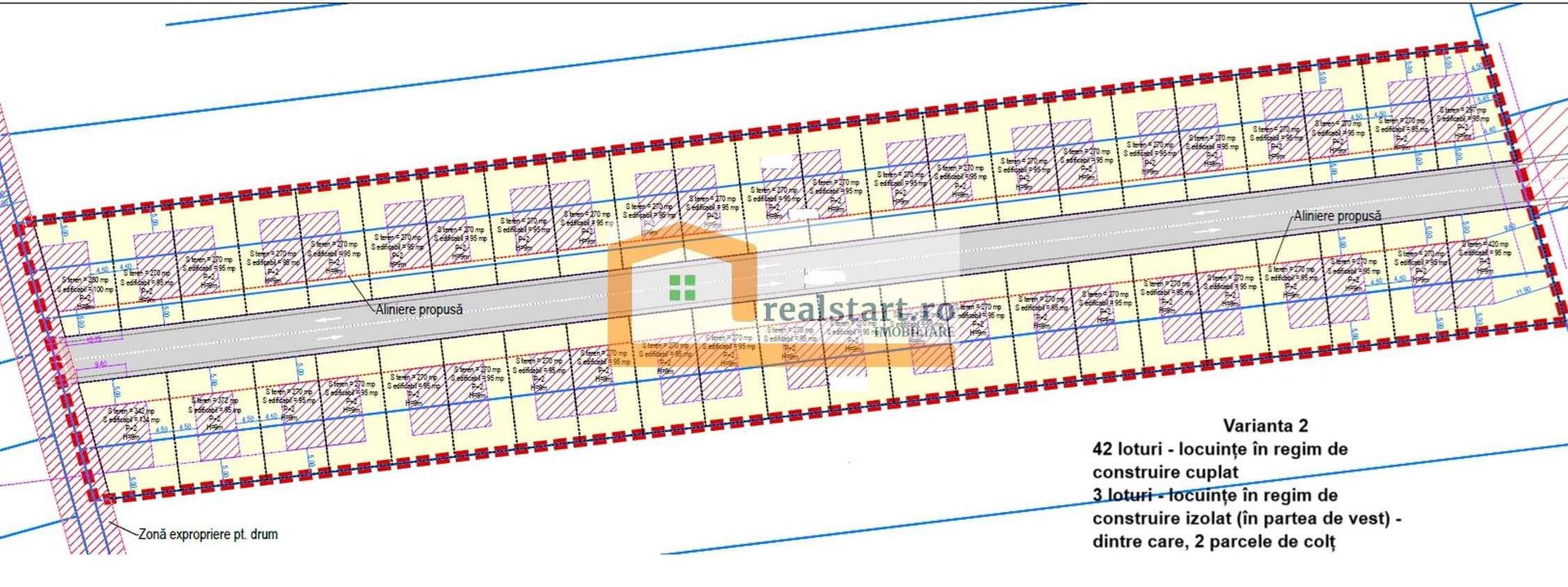 Investie, Balotesti, 15000mp intravilan, D 54,7ml, zona noua de case - Poză 2