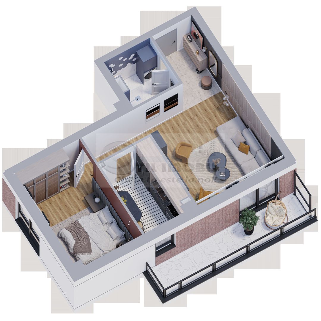 Apartament 2 camere, 61,6 mp, bloc nou 0% COMISION - Poză 4