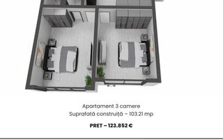 Ag. Eu. vinde ap. 2 cam. 85 mp. Finalizare Dec. 2023 Comision 0% Mamaia Nord - Poză 5