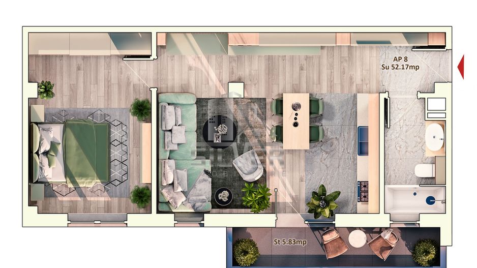 Apartament cu 2 camere, zona Piata Marasti! - Poză 4