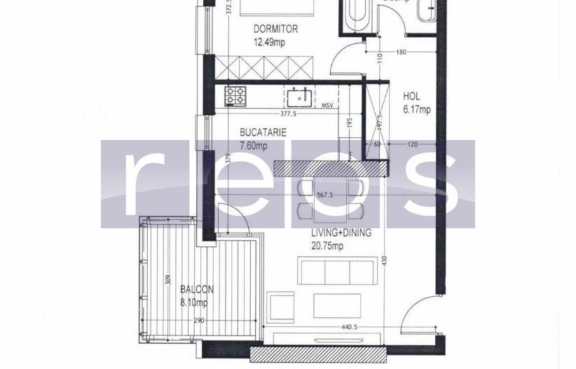 INCHIRIERE | ONE PLAZA | 2 CAMERE | LOC PARCARE | ULTRAFINISAT | BOXA - Schiță 8