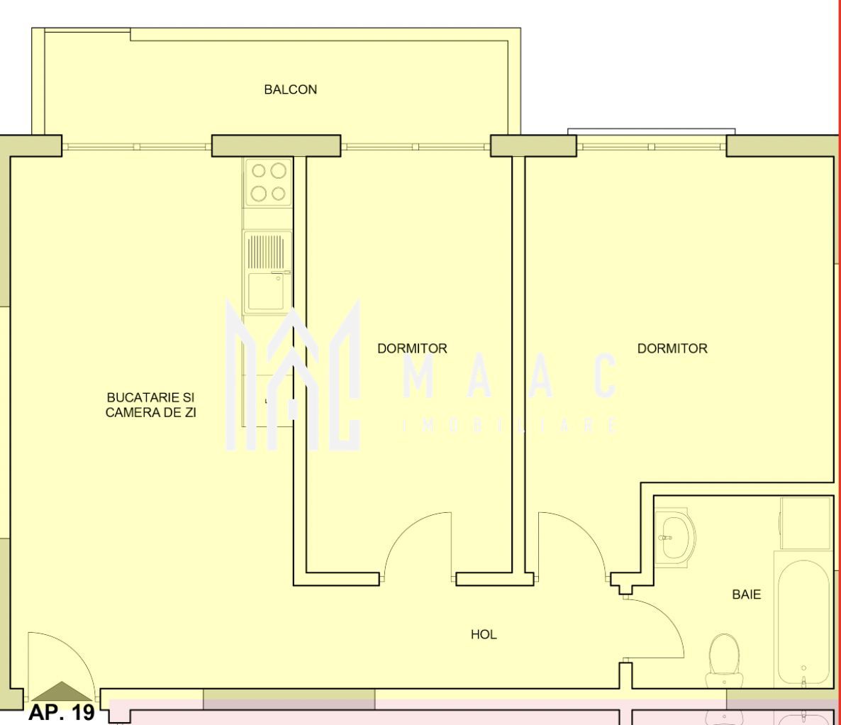 APARTAMENT 3 CAMERE | RATE DEZVOLTATOR DOAR CU BULETIN - Poză 3