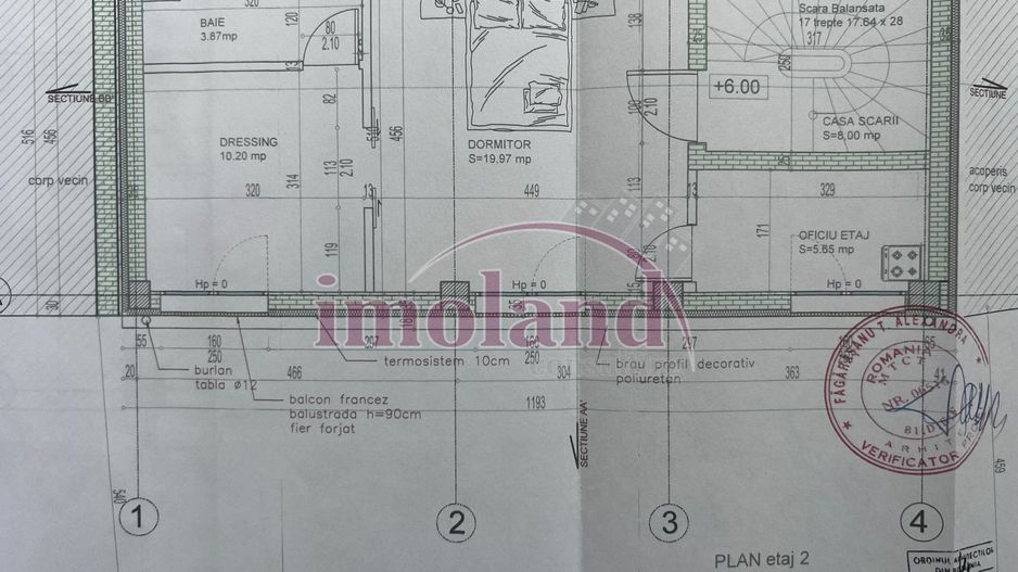 Imobil NOU - D+P+2+M - vanzare - Polona-Calea Dorobanti - Schiță 14