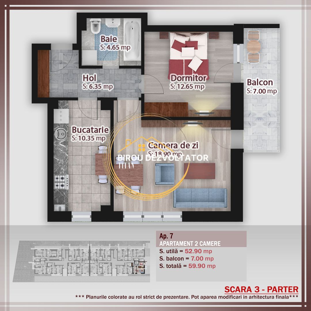Decomandat Zona verde pallady metrou Teclu Pre promotional TVA 21 - Schiță 2