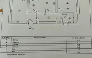 Tomis Nord Ciresica (C0D06) apartament 3 camere 68 mp - Poză 10