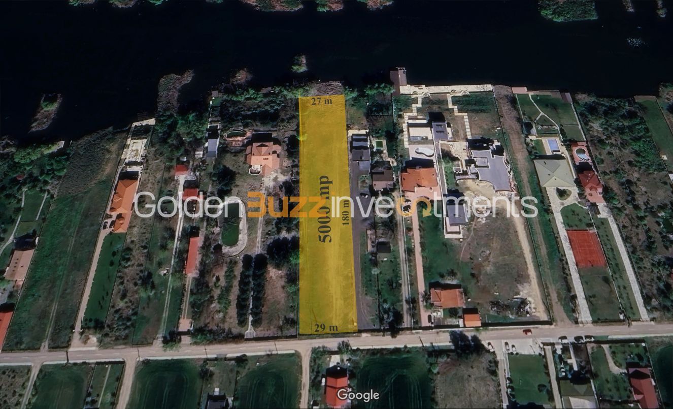 Teren excepțional la Lacul Snagov – 5.000 mp cu deschidere la lac - Poză 2