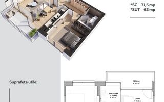 Vânzare, apartament, 2 camere, 9Cloud, București - Poză 1