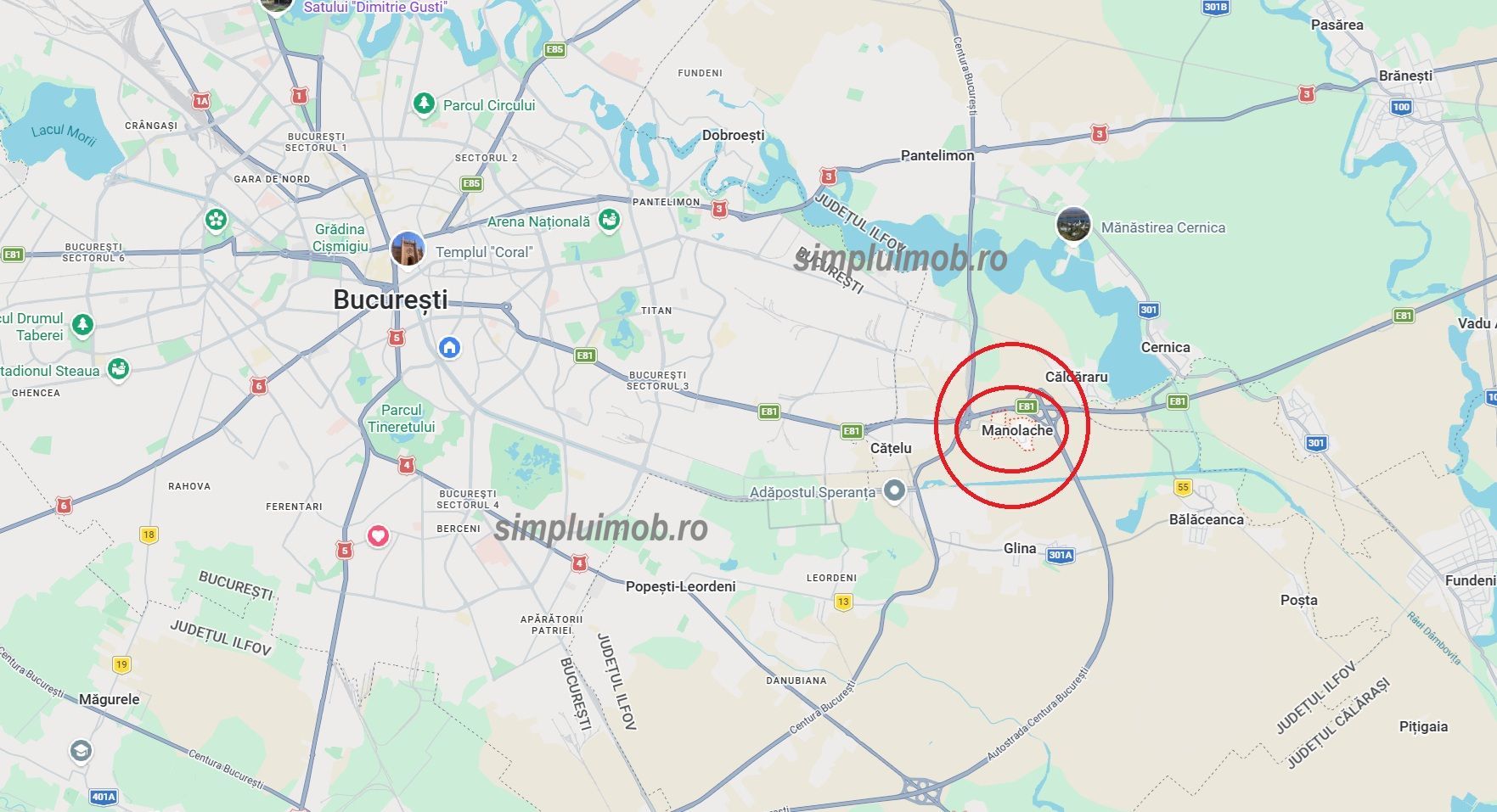 Teren 2400 mp cu utilitati comuna Manolache lLanga Centura Bucuresti - Poză 3